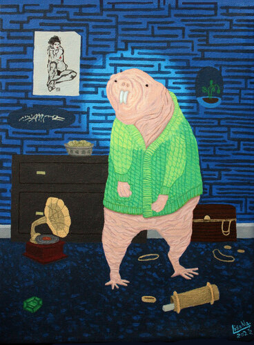 Naked Mole Rat In A Cardigan Lisa Ng