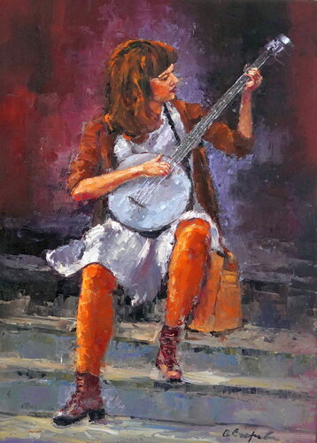 Girl Banjo Olga Egorov