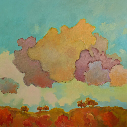 Clouds and Hills in Autumn. Svetlana Barker