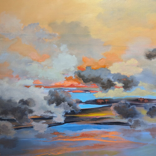 Sunset with Low Clouds. Svetlana Barker