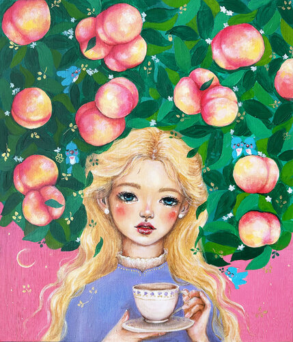 Lavender Peach Girl Eury (Yeahgean) Kim