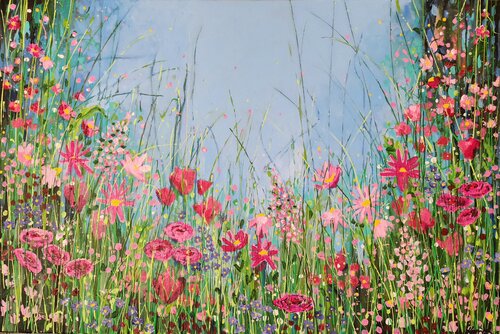 Enchanted - Joy-bringer in Pink - Flowers Karnish Art