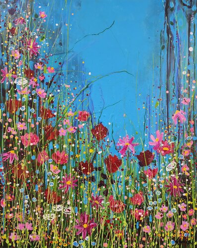 Enchanted - Meadow of Abundance and Stillness - In Pink Karnish Art