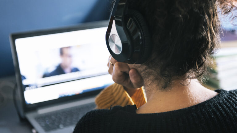 Inventory Packages represented by a person watching a video on a laptop